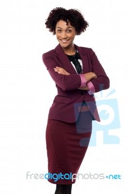 Ambitious Female Business Executive Stock Photo