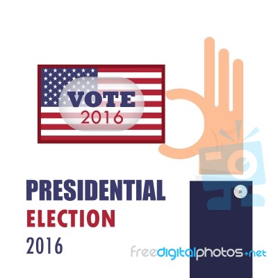 America Presidential Election 2016 Concept Stock Image