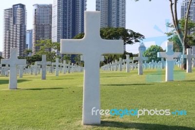 American Memorial Cemetery In Manila, Philippines.it Has The Lar… Stock Image
