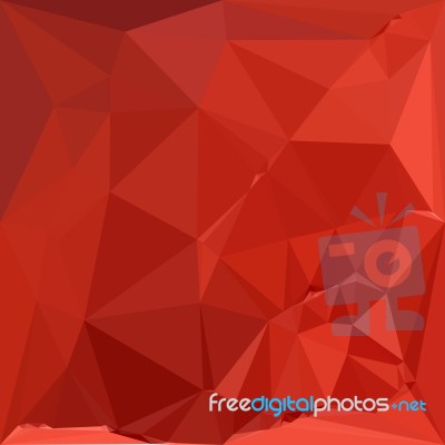 American Rose Red Abstract Low Polygon Background Stock Image