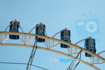 Amusement Park Ferris Wheel Stock Photo