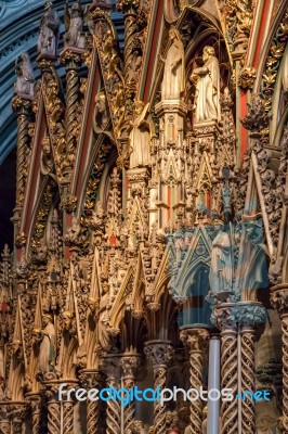An Altar In Ely Cathedral Stock Photo