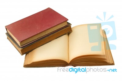An Old Books Stock Photo