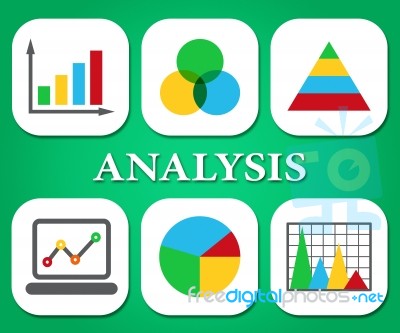 Analysis Charts Indicates Data Analytics And Analysts Stock Image