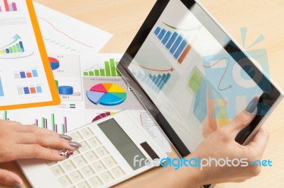 Analyze Business Data Stock Photo