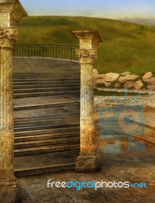 Ancient Fancy Exterior Stock Photo Ancient Fancy Exterior Stock Photo