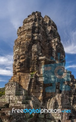 Ancient Stone Face Of Bayon Temple Stock Photo Ancient Stone Face Of Bayon Temple Stock Photo