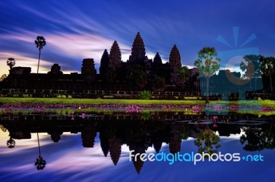 Angkor Wat Temple, Siem Reap In Cambodia Stock Photo