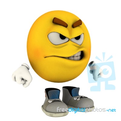 Angry Emotiguy Stock Image