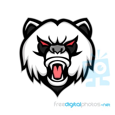 Angry Giant Panda Mascot Stock Image