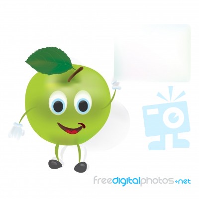 Animated Apple Stock Image