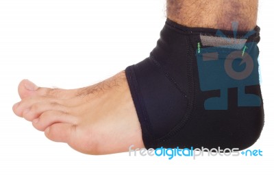 Ankle Sprain Support Stock Photo