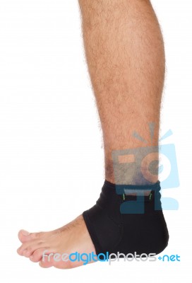 Ankle Sprain Support Stock Photo