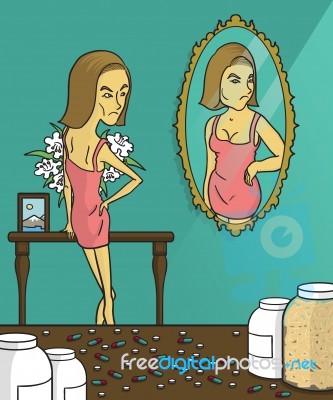 Anorexia Stock Image