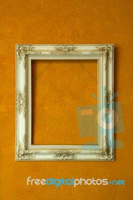 Antique Ivory Frame Stock Photo