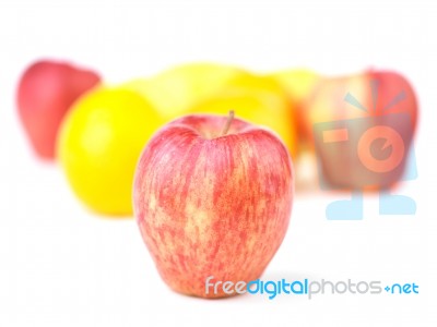 Apple And Fruit Mix Stock Photo