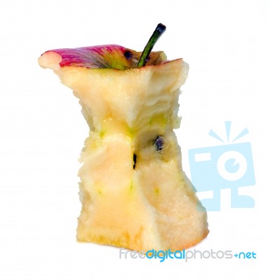 Apple Core Stock Photo