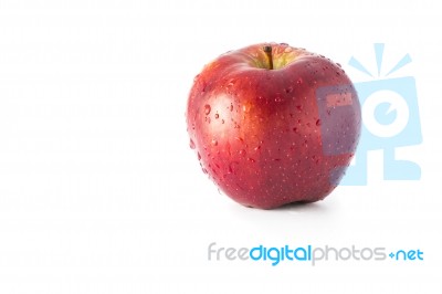 Apple On White Stock Photo