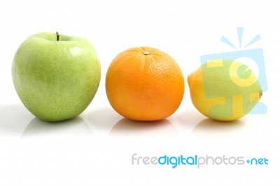 Apple Orange And Lemon Stock Photo - Royalty Free Image ID 10051699