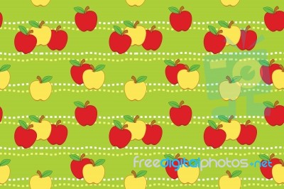 Apples Seamless Background Stock Image