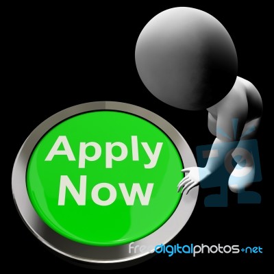 Apply Now Button For Work Job Application Stock Image