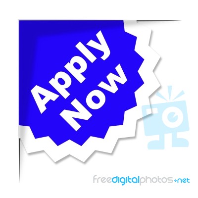 Apply Now Shows At This Time And Application Stock Image