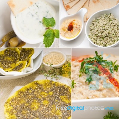 Arab Middle Eastern Food Collage Stock Photo Arab Middle Eastern Food Collage Stock Photo