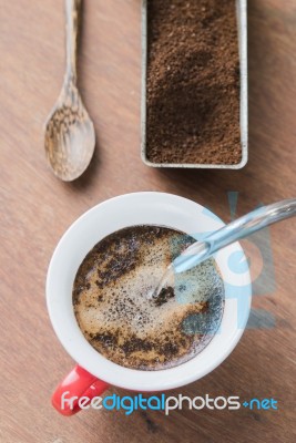 Arabica Coffee Cup Stock Photo