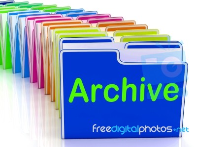 Archive Folders Show Documents Data And Backup Stock Image