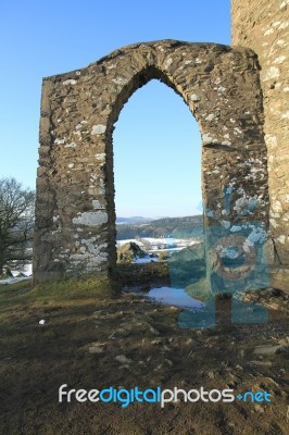 Archway In The Snow Stock Photo