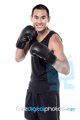Are You Ready To Box With Me! Stock Photo