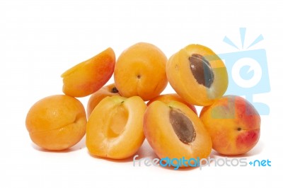 Armenian Plums (prunus Armeniaca) Stock Photo