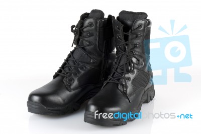 Army Boots Stock Photo