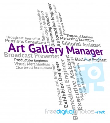 Art Gallery Manager Meaning Design Hire And Career Stock Image