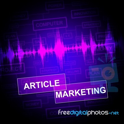 Article Marketing Shows News Information And Report Stock Image