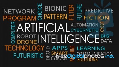 Artificial Intelligence Word Cloud Concept Stock Image Artificial Intelligence Word Cloud Concept Stock Image