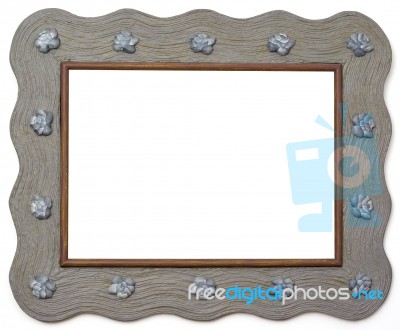 Artistic Wooden Frame Stock Photo