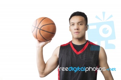 Asian Basketball Player Stock Photo