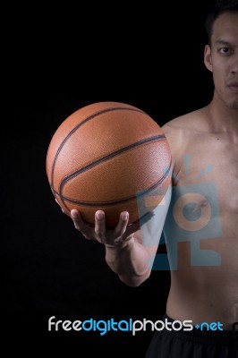 Asian  Basketball Player Stock Photo