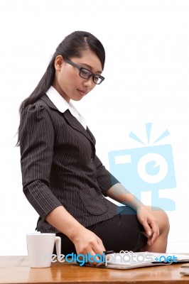 Asian Business Woman Stock Photo