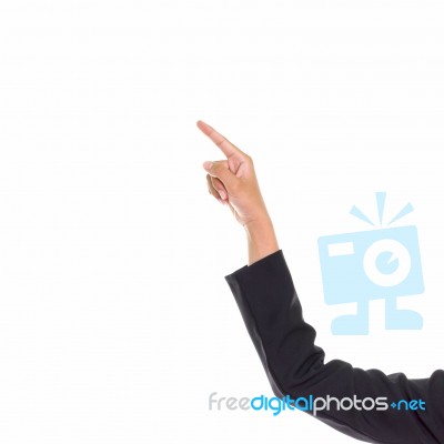 Asian Businesswoman Isolated On White Background Stock Photo