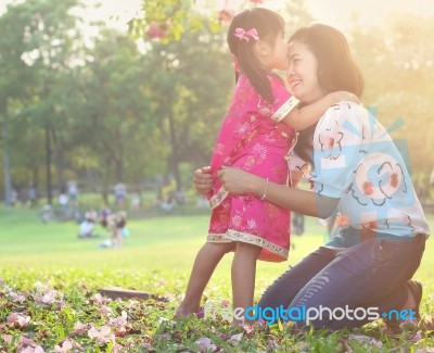 Asian Family Stock Photo