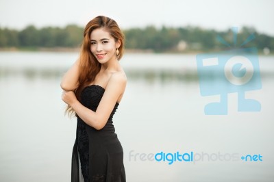 Asian Woman Portrait Photography Stock Photo