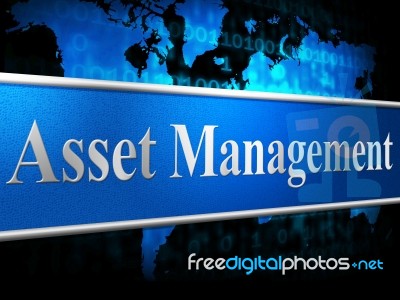 Asset Management Means Business Assets And Administration Stock Image
