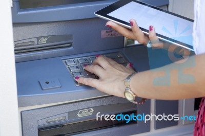 Atm Cash Machine Stock Photo