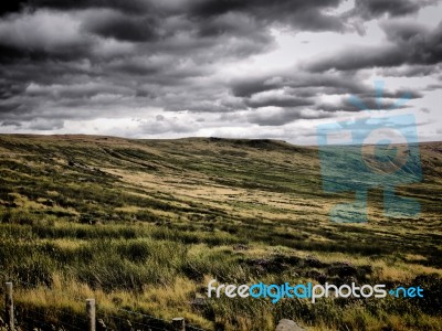Atmospheric Moorland Stock Photo
