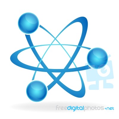 Atom Icon Stock Image