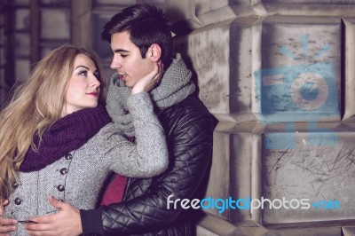 Attractive Young Couple In Love Stock Photo