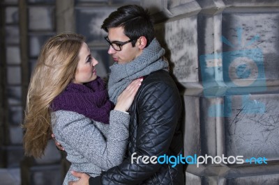 Attractive Young Couple In Love Stock Photo