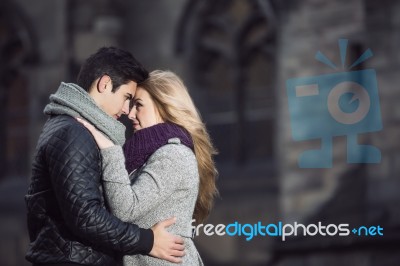 Attractive Young Couple In Love Stock Photo